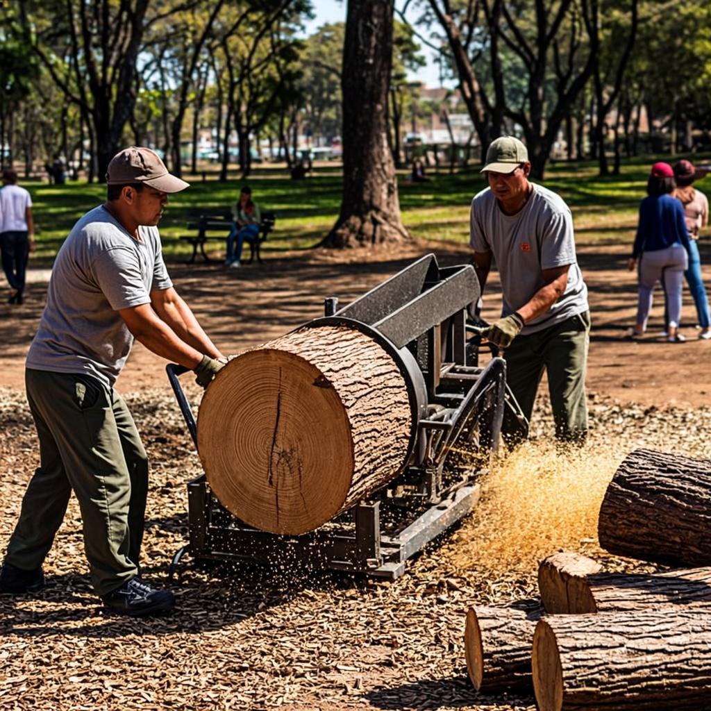 Remoção de cepos no parque da cidade — Aveiro, 2019